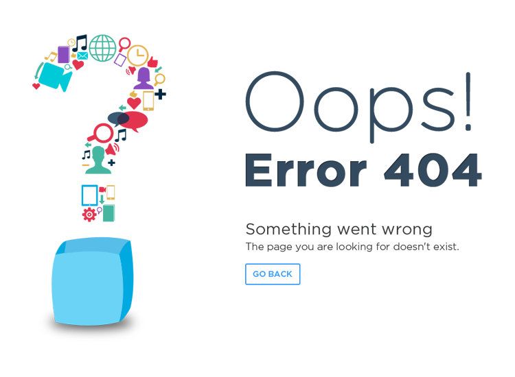 Oops error 404